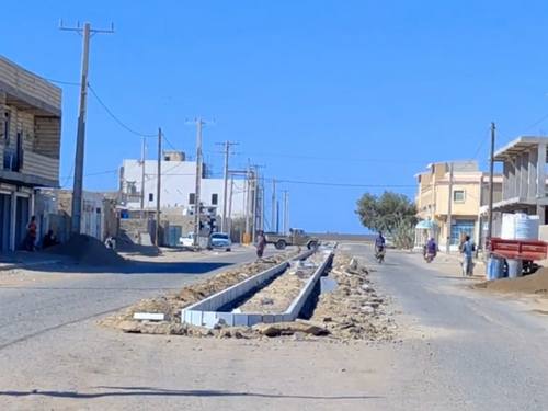 تخریب و اصلاح جداول بلوار 22 بهمن شهر بریس - آذر ماه 1402