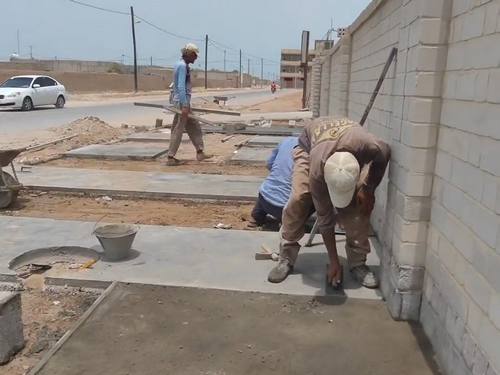 پیاده رو سازی و کاشت نهال خیابان سلامت شهر بریس - سال 1402